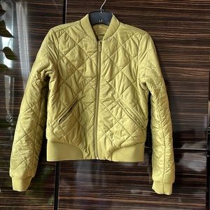 Lululemon Olive Green Reversible Zip Up Non-Stop Quilted Bomber Puffer jacket